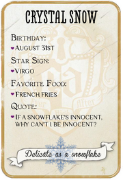 Crystal Back Card