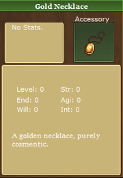 Gold necklace