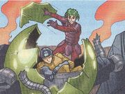 Takeshi saving trapped miner
