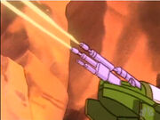 Back guns fire