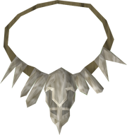 Twisted bird skull necklase
