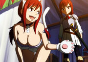 Erza en Chat rencontre la jeune Erza