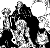 Roh Hades memberi amaran kepada Natsu, Lucy dan Happy