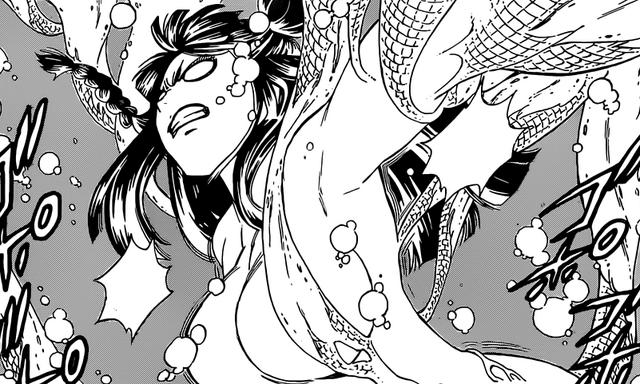 Fichier:Minerva, le futur démon réagit à l'évocation de fairy tail.png
