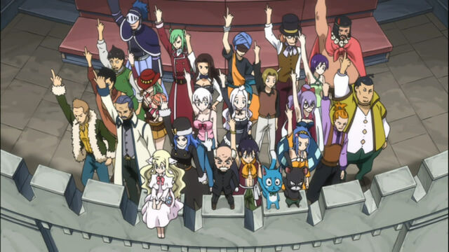 Fichier:Fairy Tail supportant Natsu durant le GJM.jpg
