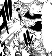 N'écoutant que son courage, natsu s'élance