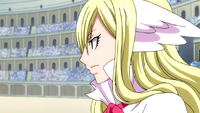 Mavis watches the fight