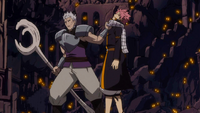 Byro holding Natsu
