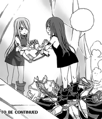 Erza turns into a kid