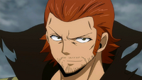 Gildarts summoned in the card battle