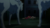 Éclair surrounded by wolves