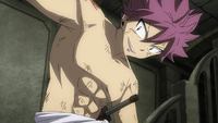 Natsu fights Tartaros' soldiers