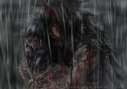 GajeelLevyCryRainFanart
