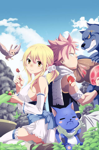 File:LucyNatsuHappyEatingFanart.jpg