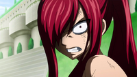 Erza glares at Minerva