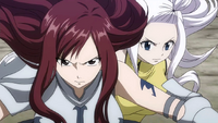 Erza and Mirajane are on their way