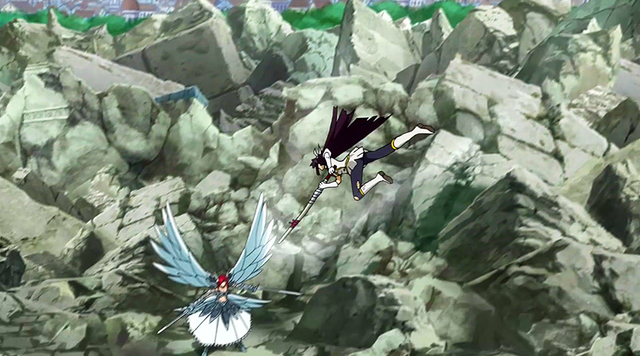 File:Kagura dives in to attack Erza.png