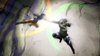 Zero and Natsu clash