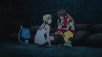 Lucy looking after Éclair