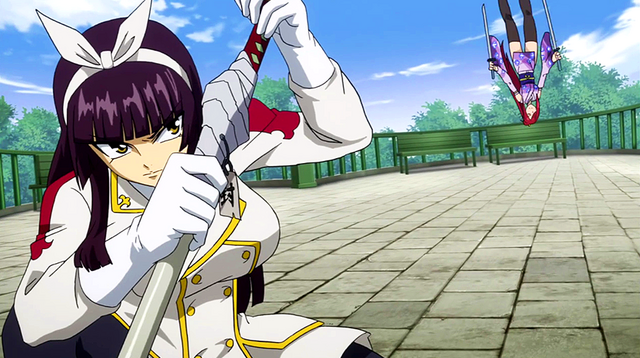File:Kagura attacks Erza.png