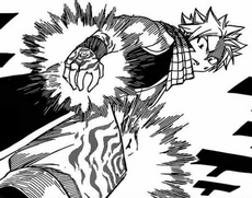 Maledicció explosiva sobre en Natsu