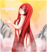 Flare bathing in Fairy Tail's new bath