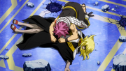 Natsu Sobbing Over Future Lucy's Corpse