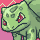 Cara de Bulbasaur enfadado