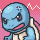Cara de Squirtle enfadado