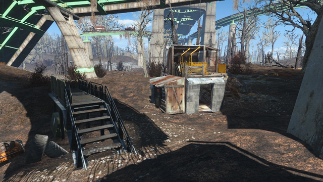 File:FO4 Mass Pike Interchange central elevator post.png