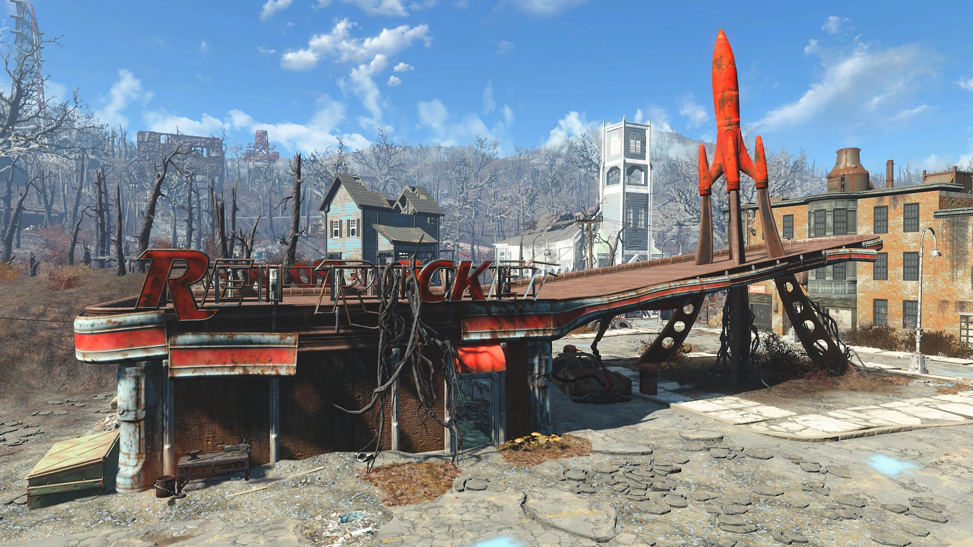 Image FO4 Red Rocket in Natick.jpg Fallout Wiki FANDOM powered by Wikia