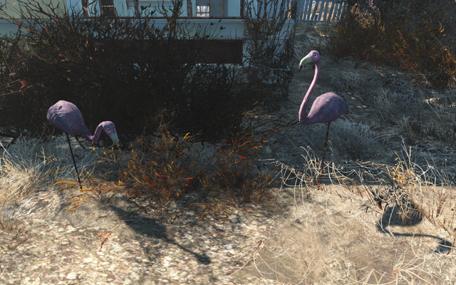 File:FO4 lawn flamingos.png