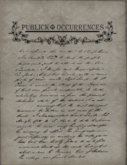 Publick Occurences paper unfolded