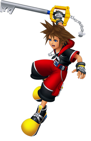 File:Sora Battle (Kingdom Hearts 3D).png