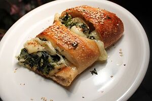 Spinach calzone