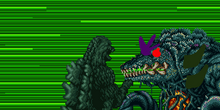 Godzilla fights Biollante