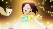 Shijimi karin and her mascot before transfrom as cure care