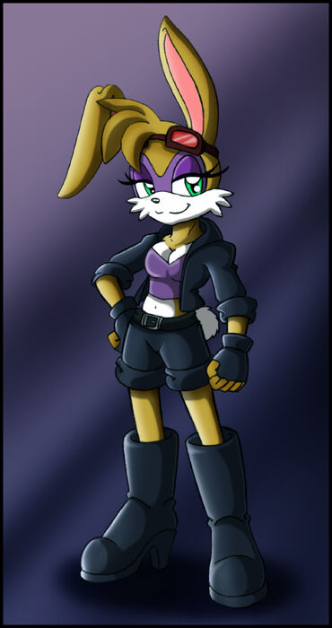 Commission punk biker bunnie rabbot design by zeiram0034-d5t3dui