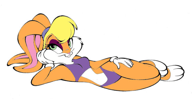 File:Lola bunny as purple swimsuit by artist892-d3a5wpv.jpg