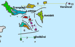 Administrative regions of Achróa