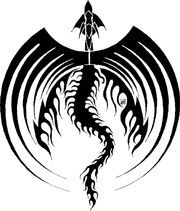 Black Dragon Icon Symetric by FlipWardDragon