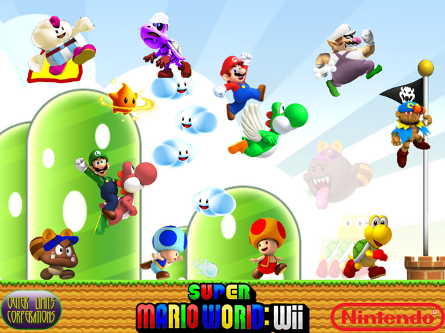 File:Super Mario World Wii Wallpaper.png