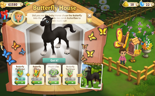 Butterfly House reward