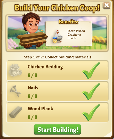 Prized Chicken Coop building phase 1