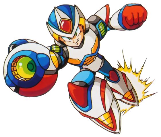 File:Mega Man X - Mega Man X dashing with his Second Armor.png