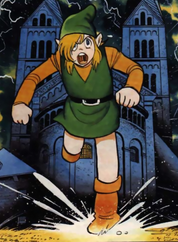 File:The Legend of Zelda - Link as he appears in the Nintendo Power Comics version of A Link To The Past.png