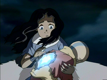 Katara revives Aang