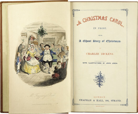 Fișier:Charles Dickens-A Christmas Carol-Title page-First edition 1843.jpg