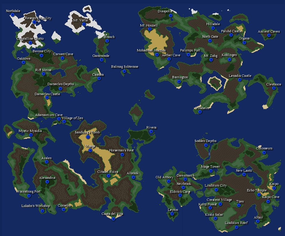 Final fantasy 2 карта