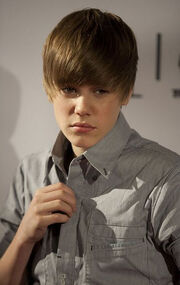 Justin Bieber On set